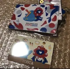 万博　イコカ　ICOCA 残高0円 合皮パスケースセット　EXPO2025