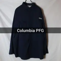 Columbia PFG 長袖シャツ ネイビー フィッシングシャツ アウトドア