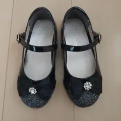 Betty & Kids ブラック フォーマルシューズ 19cm