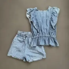 【値下げ不可】しまむら デニム セットアップ 140