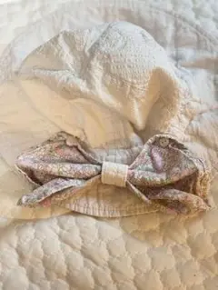 べべ　帽子　Mサイズ　46〜48cm 花柄プリントbebe