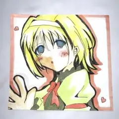女の子 手描きイラスト 画用紙 コピック