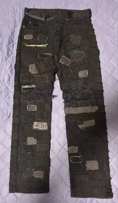 ハンドメイド　クラストパンツ　sedition等パッチおまけ付き