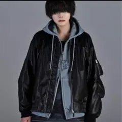 camouflage reversible MA-1ブラック