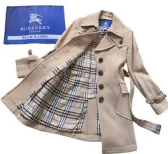 BURBERRY BLUE LABEL ノバチェック ロングコート ベルト付き