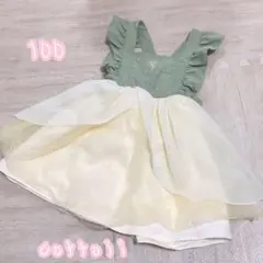 バースデイ　コトリ　cottoli ティンカーベル　エプロンワンピ　100