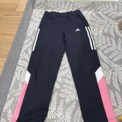 adidas ジャージパンツ ネイビー/ピンク　140サイズ