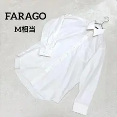 【FARAGO】ノーアイロンシャツ 39〜80 M相当 通勤 仕事 日本製 白