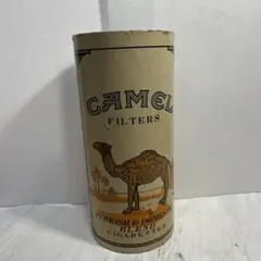アメリカ製CAMELキャメルゴミ箱　円筒型　ジャパンビンテージ　コレクションにも