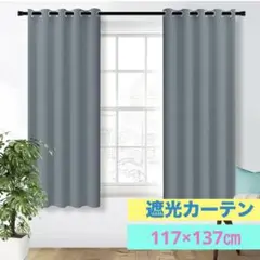 遮光カーテン 99.9% 2枚組 117×137cm 断熱 防寒 防音 洗濯可