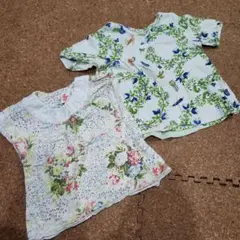 HAKKA BABY ハッカ 90 Tシャツ セット 花柄