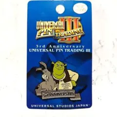 （USJ）ユニバーサル•スタジオ•ジャパン 3周年記念　シュレックピンバッジ