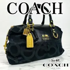 COACH マディソン オプアート サブリナ ハンドバッグ y2k 馬車金具