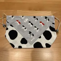 【未使用】濱文様　お弁当　巾着