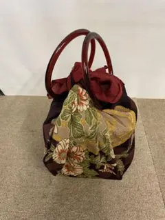 なおみレーヨンいちごバッグ　和柄