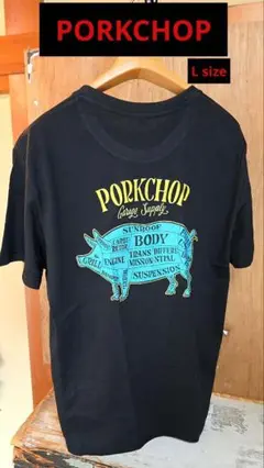 PORKCHOP Tシャツ ヴィンテージスタイル　旧車ハーレー好きに