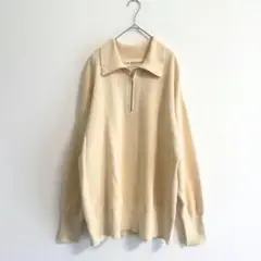 THE SHINZONE コットンカシミアワッフルニットハーフジッププルオーバー