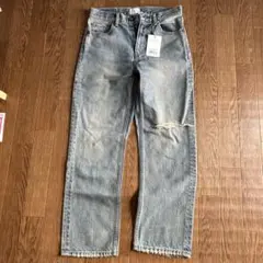 ストレートデニム ブルー サイズ102 (25インチ)