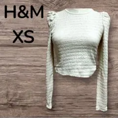 H&M 長袖カットソー XS パワーショルダー