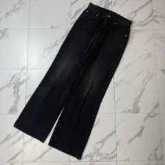 リエミラー RM denim センタープレス ハイウエスト デニム S