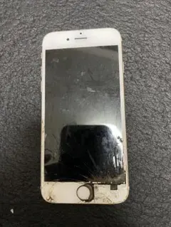 iPhone 6 ゴールド 画面ひび割れ