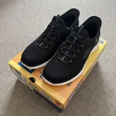 SKECHERS エアクールメモリーフォーム スニーカー ブラック 25