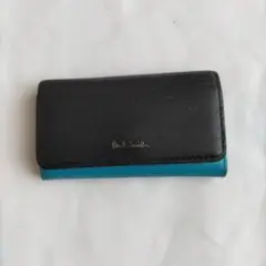 Paul Smith 4連レザーキーケース 黒/青★5100人記念セール品