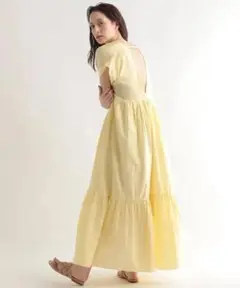 【新品タグ付】enrica エンリカ マキシワンピース イエロー