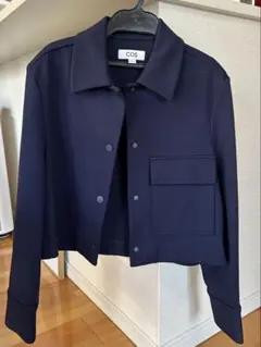 【新品タグ付き】COS 襟付きコットンカージャケット COLLARED COTTON CAR JACKET 襟付きコットンカージャケット｜COS