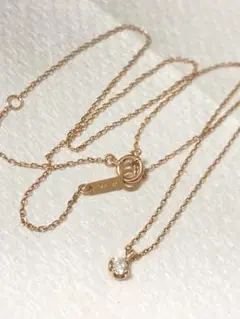4℃ k10 ダイヤモンド　ネックレス