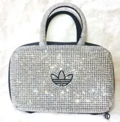 adidas シルバー ラインストーン クラッチバッグ
