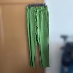 ZARA グリーン リラックスパンツ XS