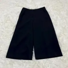 ville d’azur パンツ ワイドシルエット 黒 日本製 きれいめ