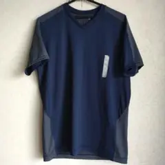 ユニクロ　UNIQLO　BODY TECH ネイビー Vネック Tシャツ　XL