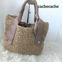 大人気☆アンビリオンcachecache カシュカシュリボン トート かごバッグ