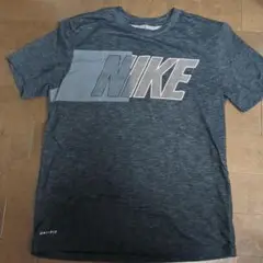 NIKE ナイキ ドライフィット ロゴTシャツ L ブラック 黒！杢ブラック