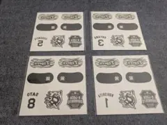 阪神タイガース　フェイスシール　4枚セット