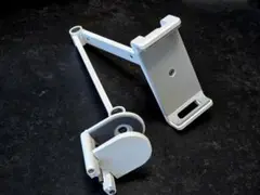 スマートフォン タブレット ホルダー 金属製 ホワイト