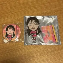 若鷹ガチャ ハニーズ YU-NA アクスタ 缶バッジ