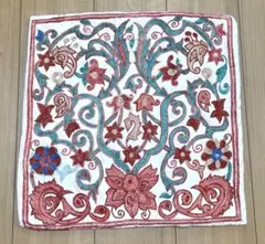 スザニ刺繍　クッションカバー　ウズベキスタン