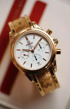Omega ゴールド クロノグラフ メンズ