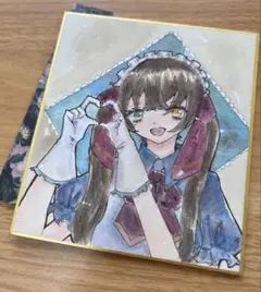 【オリジナル】 アナログイラスト 水彩 ¼色紙