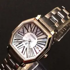 CITIZEN シチズン Xc クロスシー 3針 ライトブルー シェル文字盤