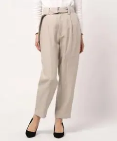 MORRIS & SONS❁ベルト付きリネンテーパードパンツ