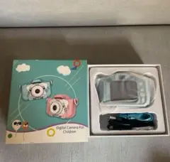 子供用デジタルカメラ 水色