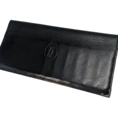 美品!! Cartier カルティエ 長財布 ブラック×ワインレッド