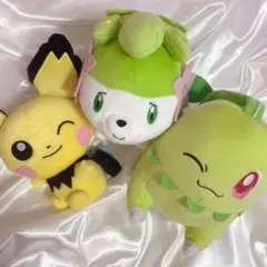 ポケモン シェイミ ピチュー チコリータ ぬいぐるみ プライズ 纏め売り 美品