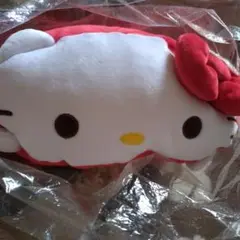 ハローキティもちもち寝そべり リボン付きクッション