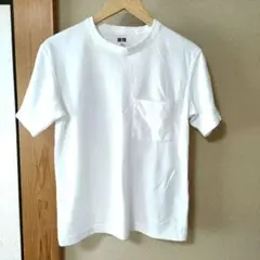 キッズ　UNIQLO 白 Tシャツ サイズ160 ポケット付き