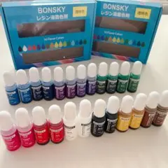 Bonsky レジン 着色剤 レジン液　12色×2本ずつ